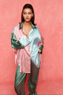 karavan fall winter 26' collection elodi shirt pink ciel stripes