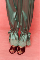 karavan fall winter 26' collection poema pants satin green