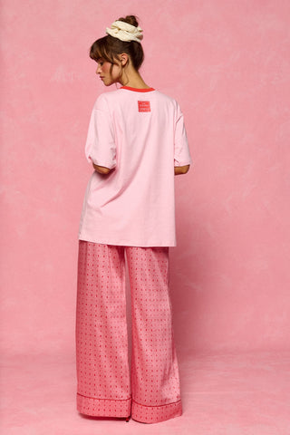 karavan clothing fashion spring summer 26 nai collection comic strip tee pink