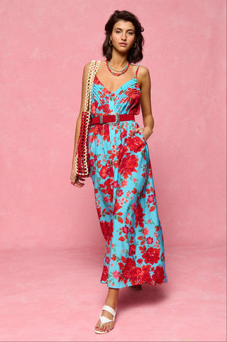 karavan clothing fashion spring summer 26 nai collection priscilla dress floral turquoise