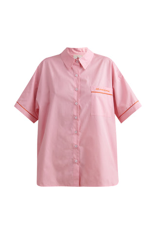 karavan clothing fashion spring summer 24 that moment homeware sleepware satin pyjamas top pink