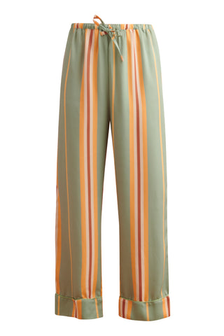 karavan clothing that moment spring summer collection Silk Pyjamas Floral Yellow