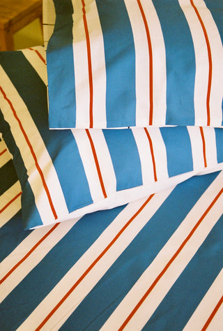 karavan clothing fashion fall winter 25 homecoming rookies collection kid pillow case notebook blue red stripes