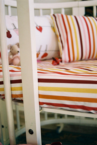 karavan clothing fashion fall winter 25 homecoming rookies collection baby fitted bed sheet multicolor stripes