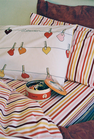 karavan clothing fashion fall winter 25 homecoming rookies collection kid fitted bed sheet multicolor stripes