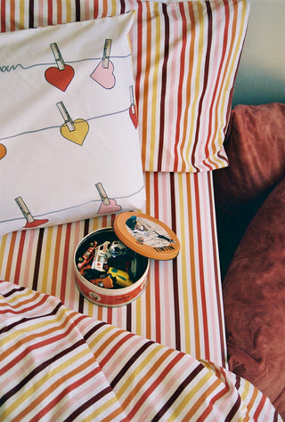 karavan clothing fashion fall winter 25 homecoming rookies collection kid fitted bed sheet multicolor stripes