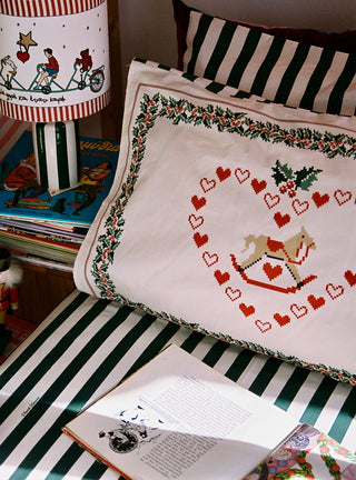 karavan clothing fashion fall winter 25 homecoming rookies collection kid fitted bed sheet christmas green stripes