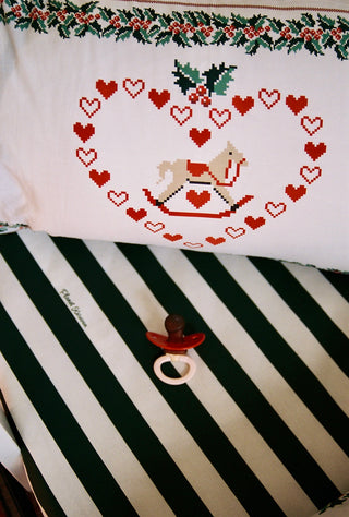 karavan clothing fashion fall winter 25 homecoming rookies collection baby fitted bed sheet christmas green stripes