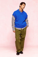 karavan men fall winter 26' collection benito shirt brown stripes