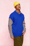 karavan men fall winter 26' collection jonathan knitted vest blue
