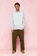 karavan men fall winter 26' collection bobby shirt ciel white