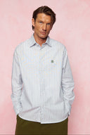 karavan men fall winter 26' collection bobby shirt ciel white