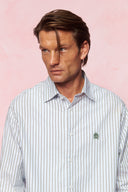 karavan men fall winter 26' collection bobby shirt ciel white