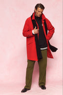 karavan men fall winter 26' collection cesar coat red