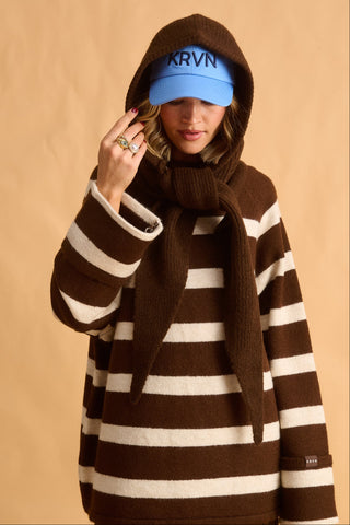 karavan clothing fashion fall winter 25 homecoming krvn collection kylie balaclava brown