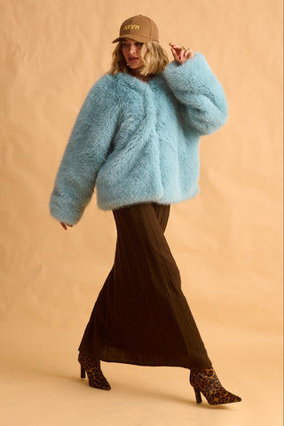 karavan clothing fashion fall winter 25 krvn homecoming collection regina knitted skirt brown