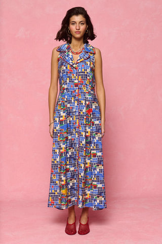 karavan clothing fashion spring summer 26 nai collection regina dress island blue