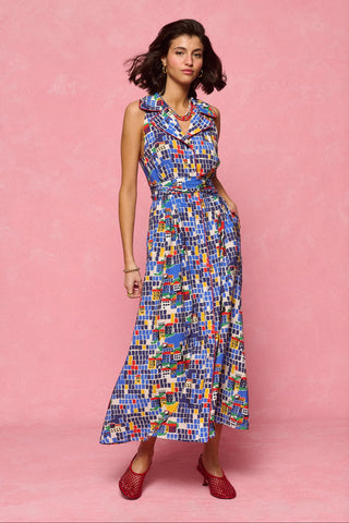 karavan clothing fashion spring summer 26 nai collection regina dress island blue