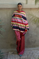 karavan fall winter 26' collection harper longsleeve multicolor lines