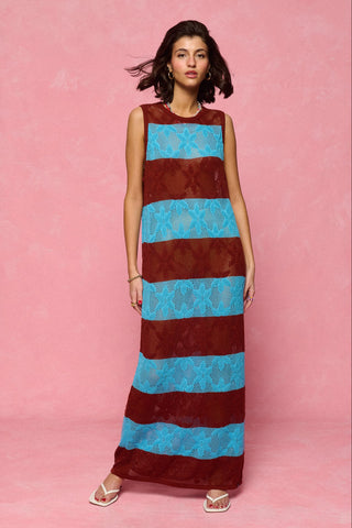 karavan clothing fashion spring summer 26 nai collection rene knitted dress brown lilac