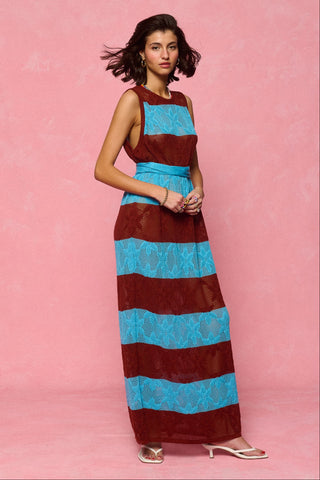 karavan clothing fashion spring summer 26 nai collection rene knitted dress brown lilac