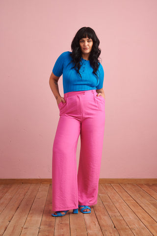 karavan clothing fashion spring summer 24 collection richard trousers pink