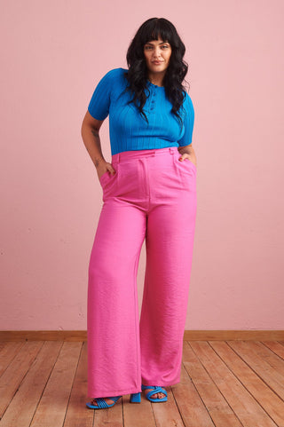 karavan clothing fashion spring summer 24 collection richard trousers pink