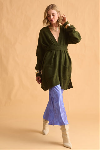 karavan clothing fashion fall winter 25 homecoming krvn collection darcy knitted cardigan khaki