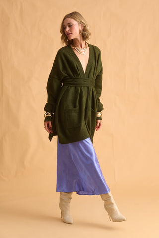 karavan clothing fashion fall winter 25 homecoming krvn collection darcy knitted cardigan khaki