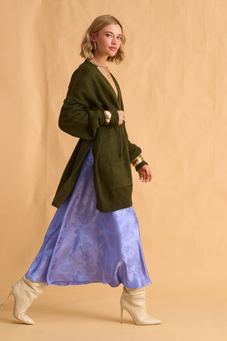 karavan clothing fashion fall winter 25 homecoming krvn collection darcy knitted cardigan khaki