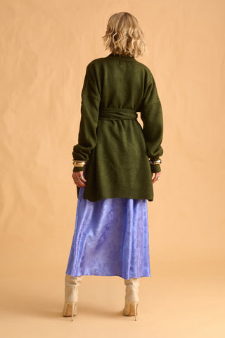 karavan clothing fashion fall winter 25 homecoming krvn collection darcy knitted cardigan khaki