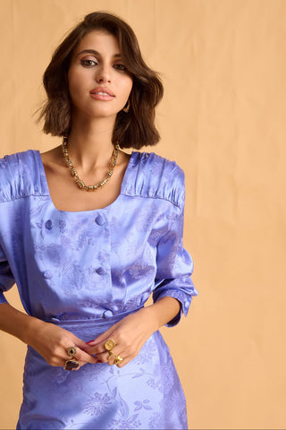 karavan clothing fashion fall winter 25 homecoming krvn collection marcelle shirt light blue