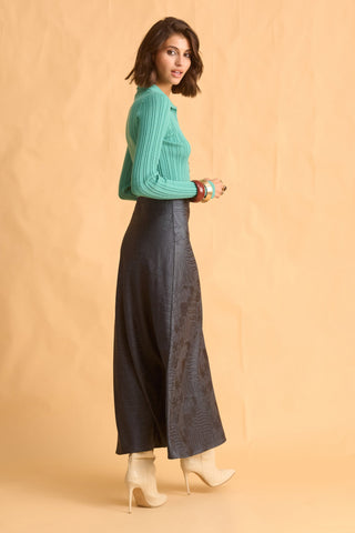 karavan clothing fashion fall winter 25 homecoming krvn collection quincy knitted top mint