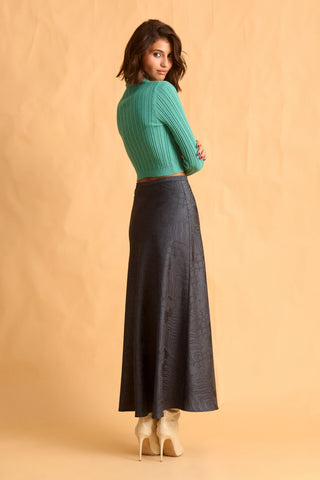 karavan clothing fashion fall winter 25 homecoming krvn collection rita skirt grey