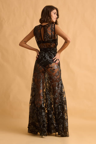 karavan clothing fashion fall winter 25 krvn homecoming collection roberta dress black