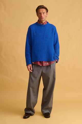 karavan clothing fashion fall winter 25 homecoming men collection jacob pullover cobalt blue