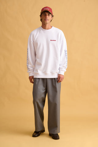 karavan clothing fashion fall winter 25 homecoming men collection mateo sweater crewneck white