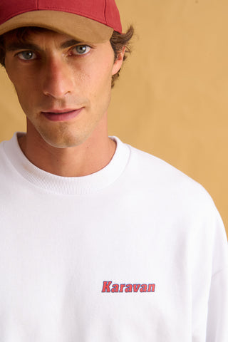 karavan clothing fashion fall winter 25 homecoming men collection mateo sweater crewneck white