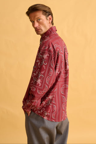 karavan clothing fashion fall winter 25 homecoming men collection harold shirt bandana bordeaux