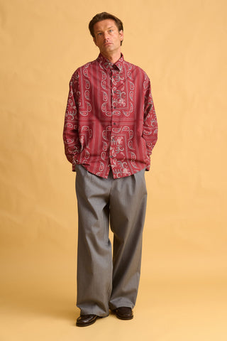 karavan clothing fashion fall winter 25 homecoming men collection harold shirt bandana bordeaux