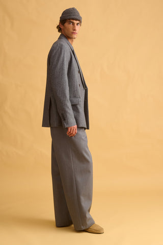 karavan clothing fashion fall winter 25 homecoming men collection benjamin blazer striped grey