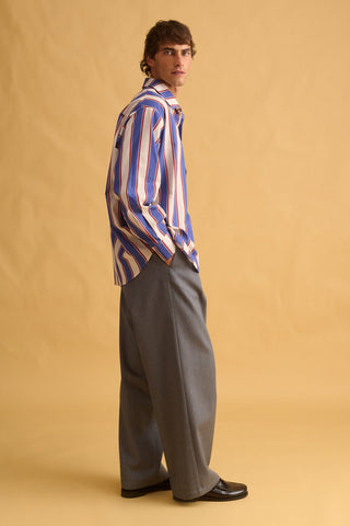 karavan clothing fashion fall winter 25 homecoming men collection maximo shirt blue white stripes