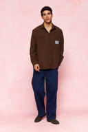 karavan men fall winter 26' collection miller shirt brown
