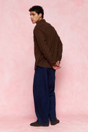 karavan men fall winter 26' collection miller shirt brown