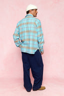 karavan men fall winter 26' collection robson shirt checked ciel