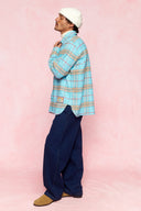 karavan men fall winter 26' collection robson shirt checked ciel
