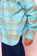 karavan men fall winter 26' collection robson shirt checked ciel