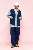 karavan men fall winter 26' collection robson shirt checked ciel