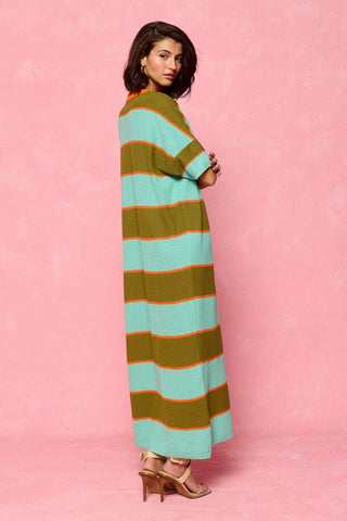 karavan clothing fashion spring summer 26 nai collection rooney knitted dress khaki mint