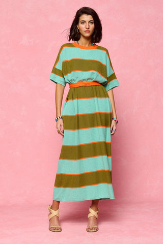 karavan clothing fashion spring summer 26 nai collection rooney knitted dress khaki mint